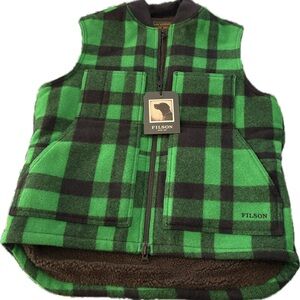 Filson lined mackinaw wool work vest
